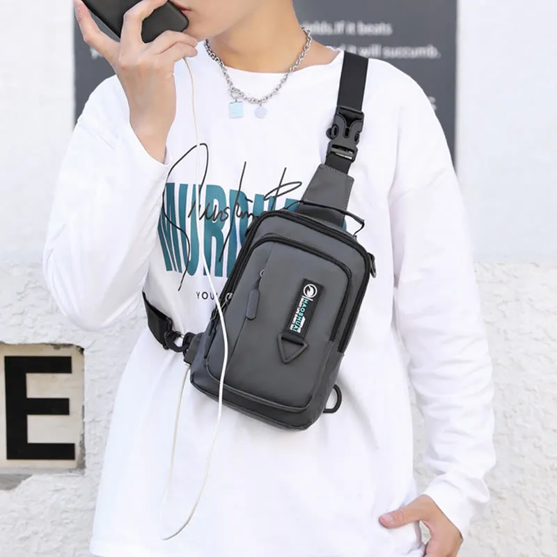 Practical Crossbody Sling Bag For Men Waterproof Travel Satchel Purse