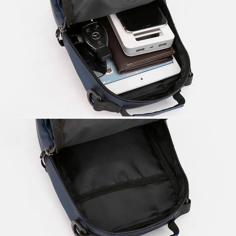 Practical Crossbody Sling Bag For Men Waterproof Travel Satchel Purse