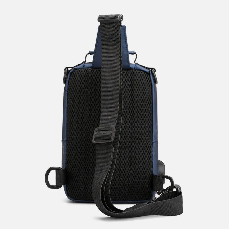 Practical Crossbody Sling Bag For Men Waterproof Travel Satchel Purse