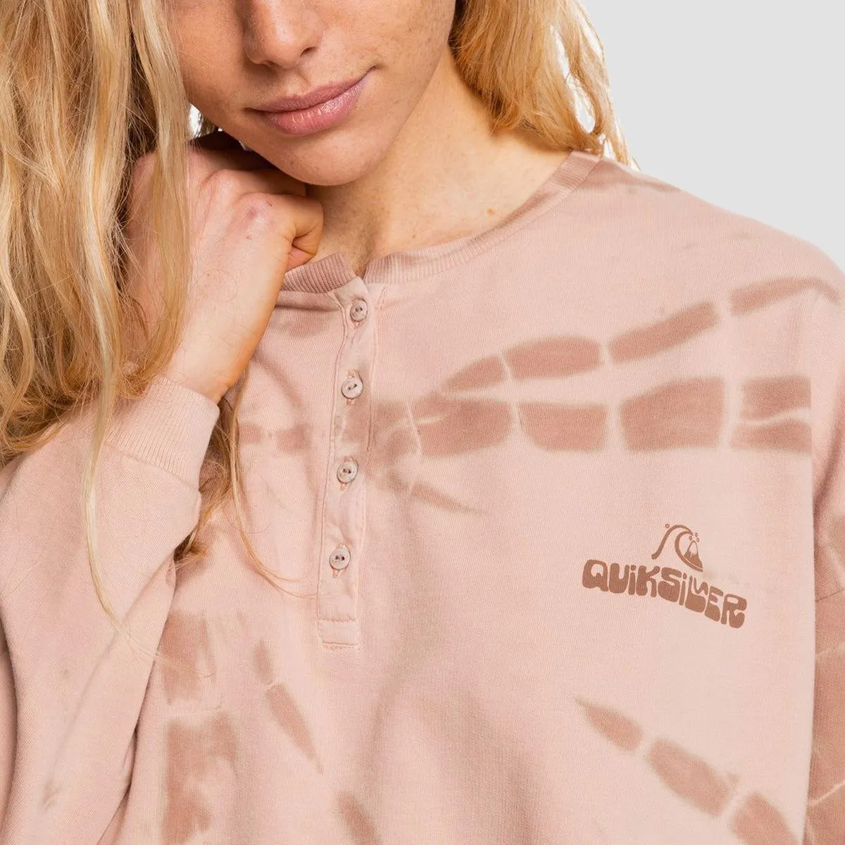 Quiksilver Dance With Sun Longsleeve T-Shirt Mushroom - Womens