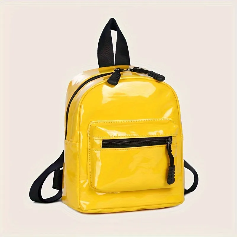 realaiot  Mini Trendy Bright Backpack, Lightweight Versatile Storage Backpack, Women's Trendy Rucksack