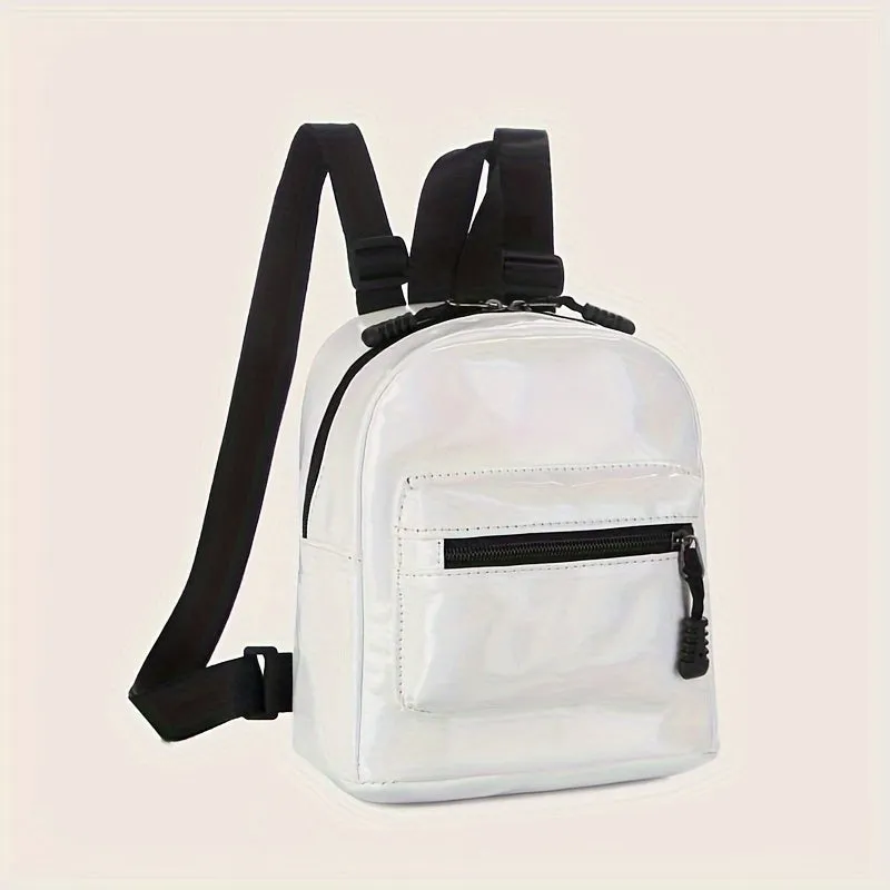 realaiot  Mini Trendy Bright Backpack, Lightweight Versatile Storage Backpack, Women's Trendy Rucksack