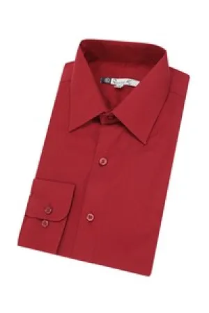 Red Long Sleeve Dress Shirt