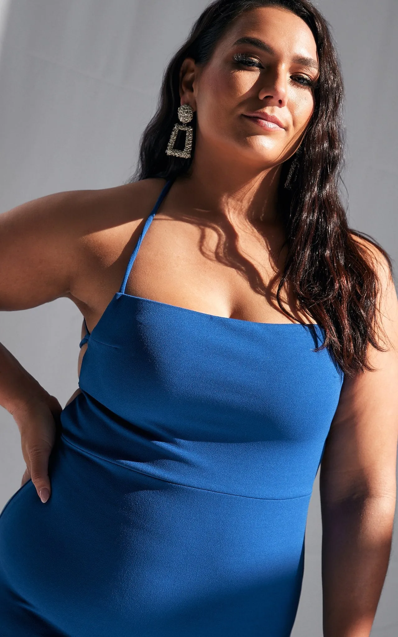 Saunders Midi Dress - Blue