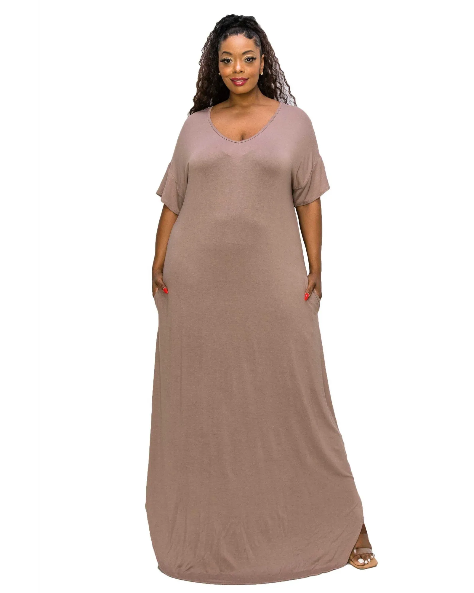 Scarlett Maxi Dress | Dk Taupe