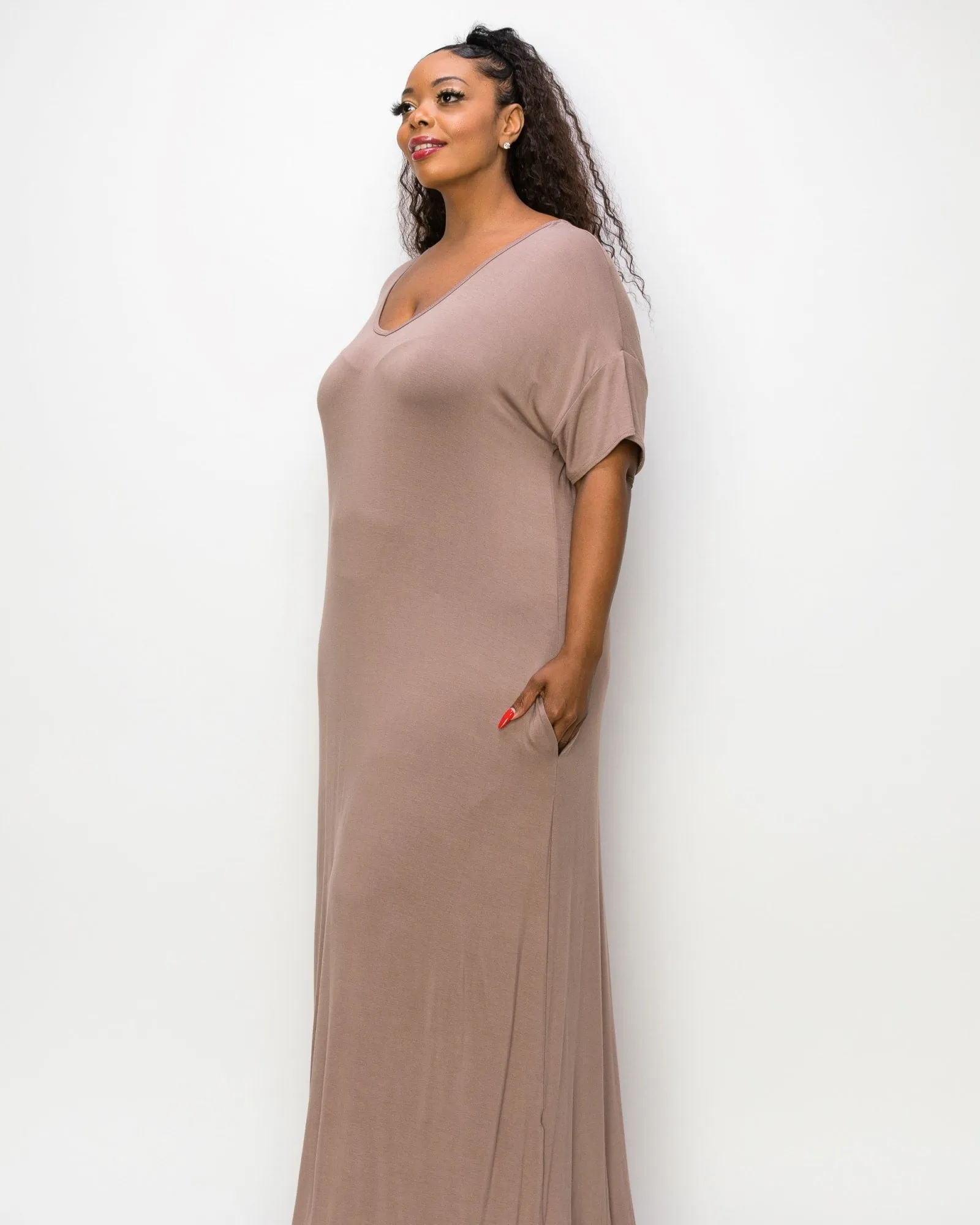 Scarlett Maxi Dress | Dk Taupe