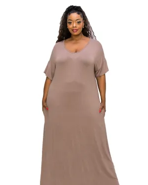 Scarlett Maxi Dress | Dk Taupe