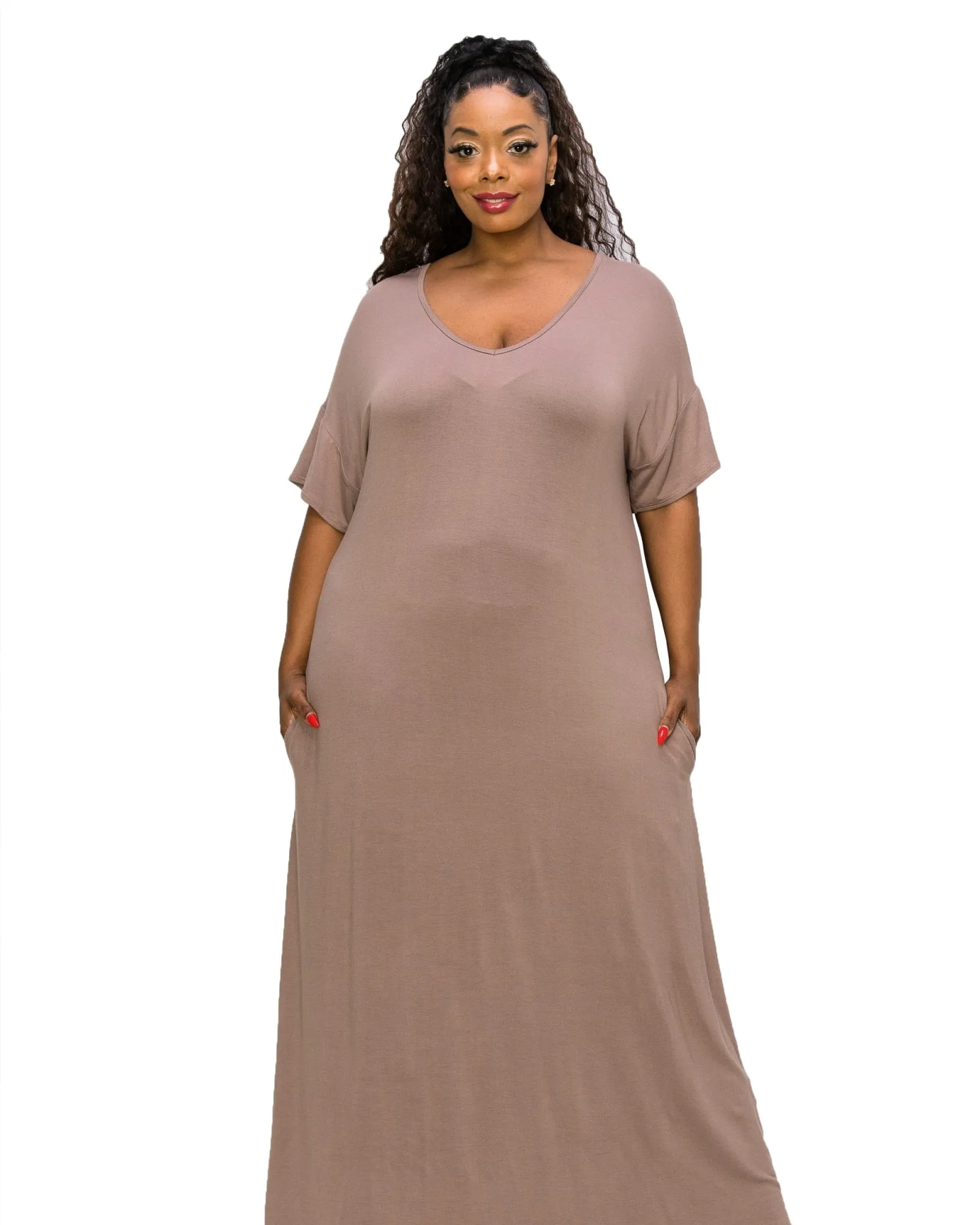 Scarlett Maxi Dress | Dk Taupe