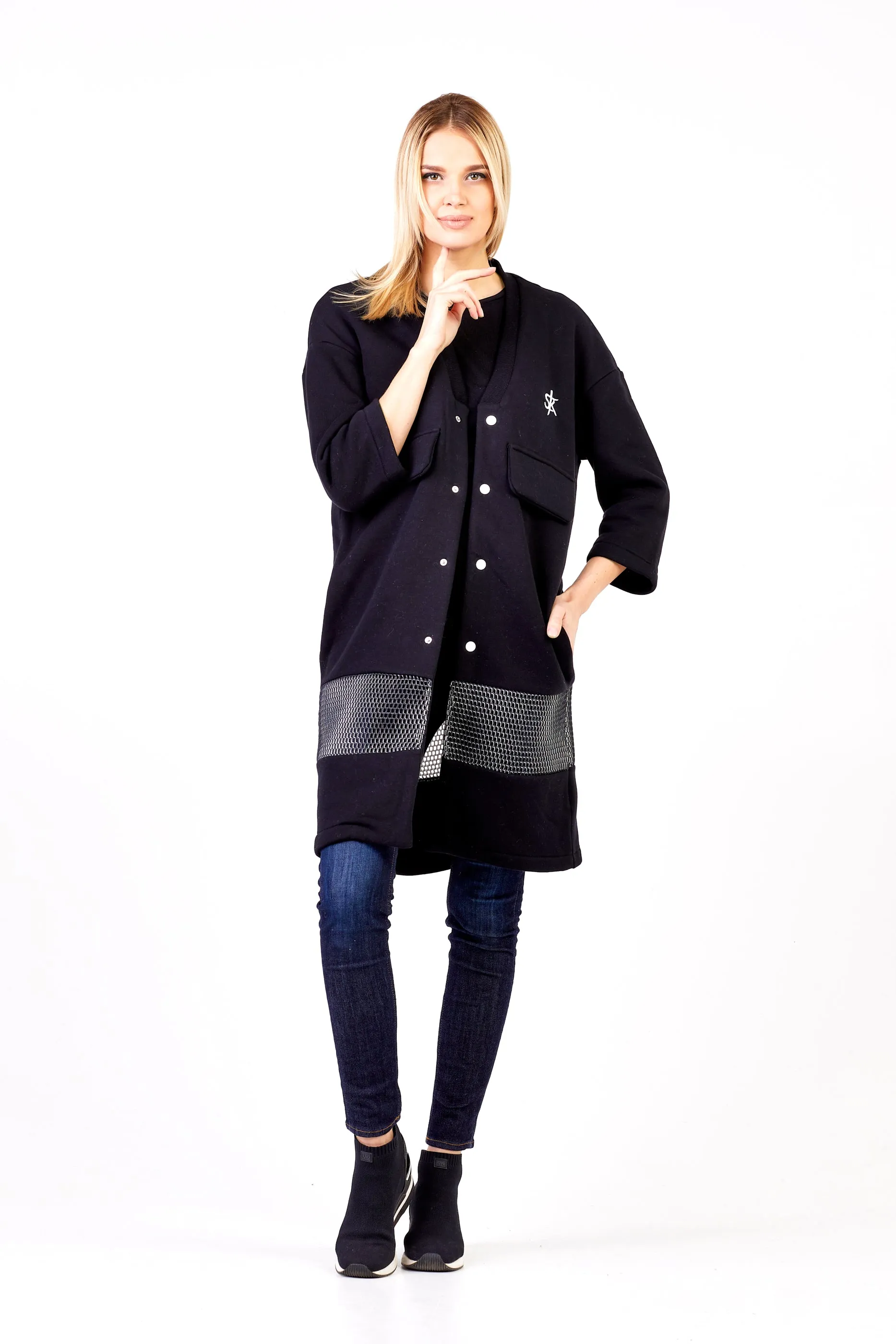 Sofa Killer black long kimono jacket