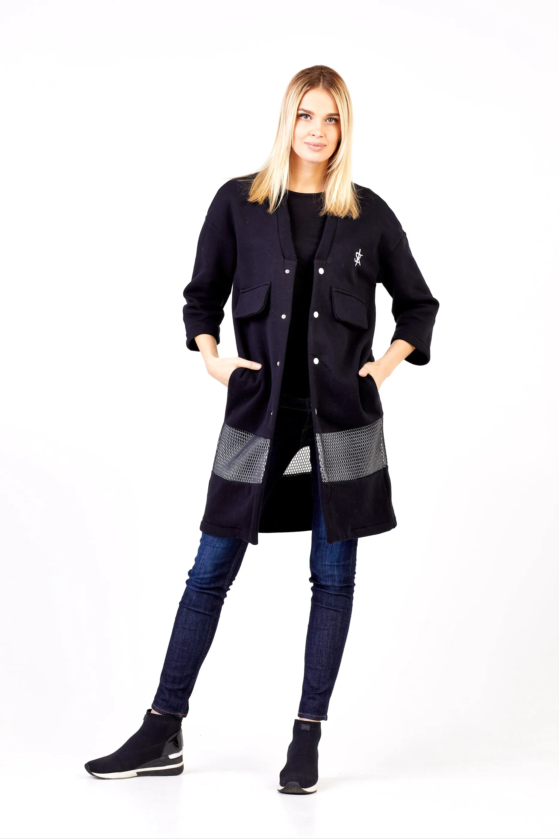 Sofa Killer black long kimono jacket