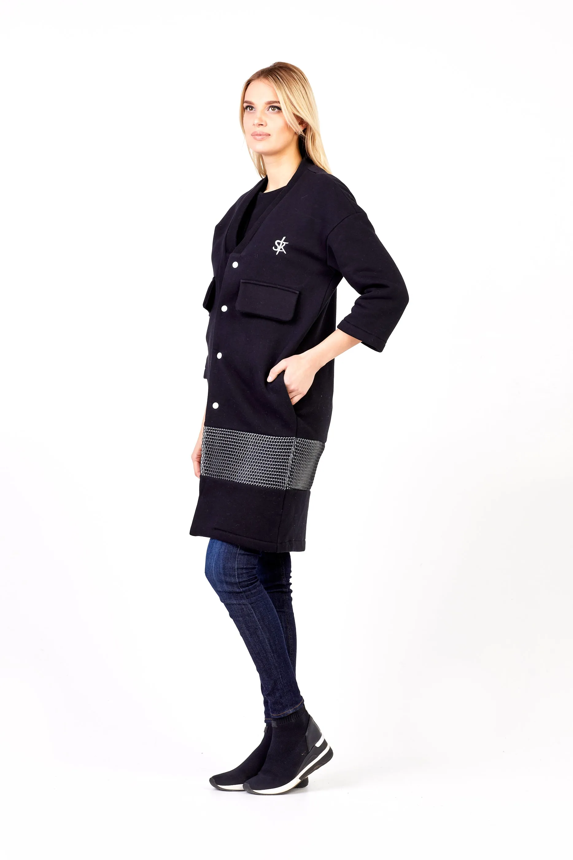 Sofa Killer black long kimono jacket