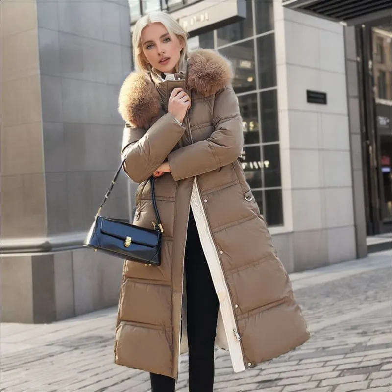 Stylish Ladies Long Padded Coat for Cozy Winter Fashion