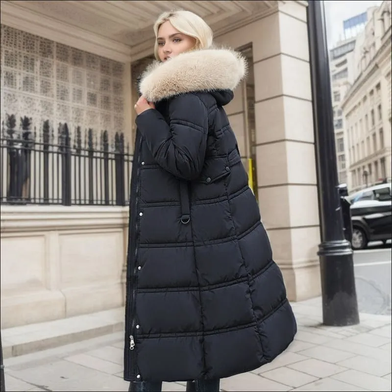 Stylish Ladies Long Padded Coat for Cozy Winter Fashion