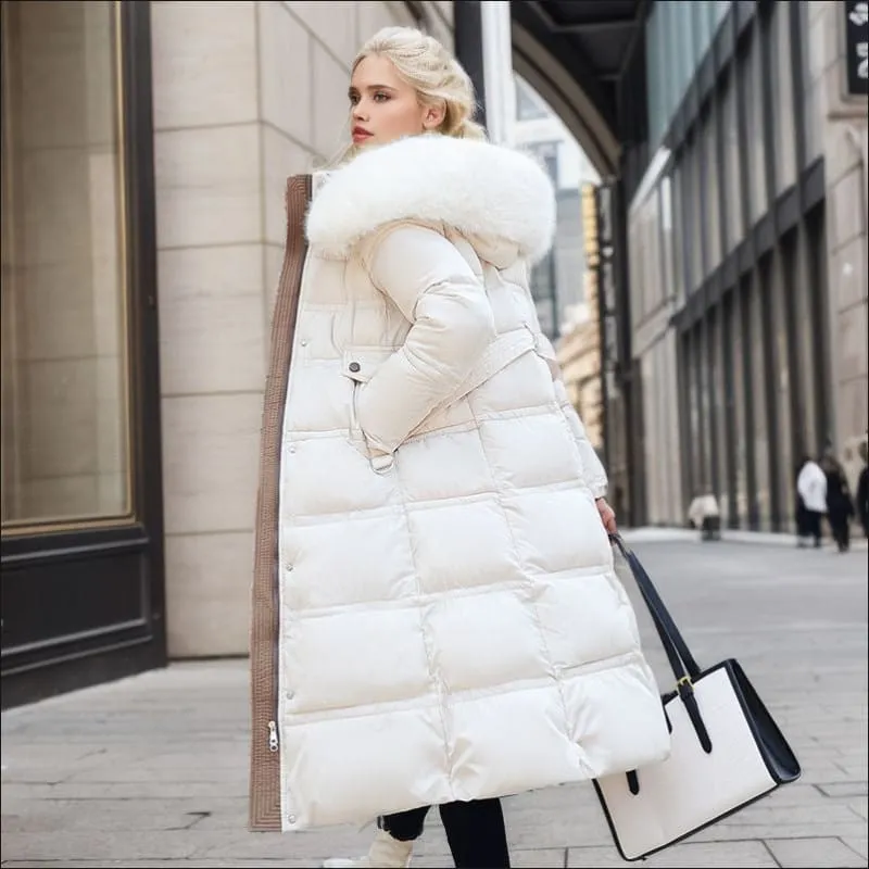 Stylish Ladies Long Padded Coat for Cozy Winter Fashion