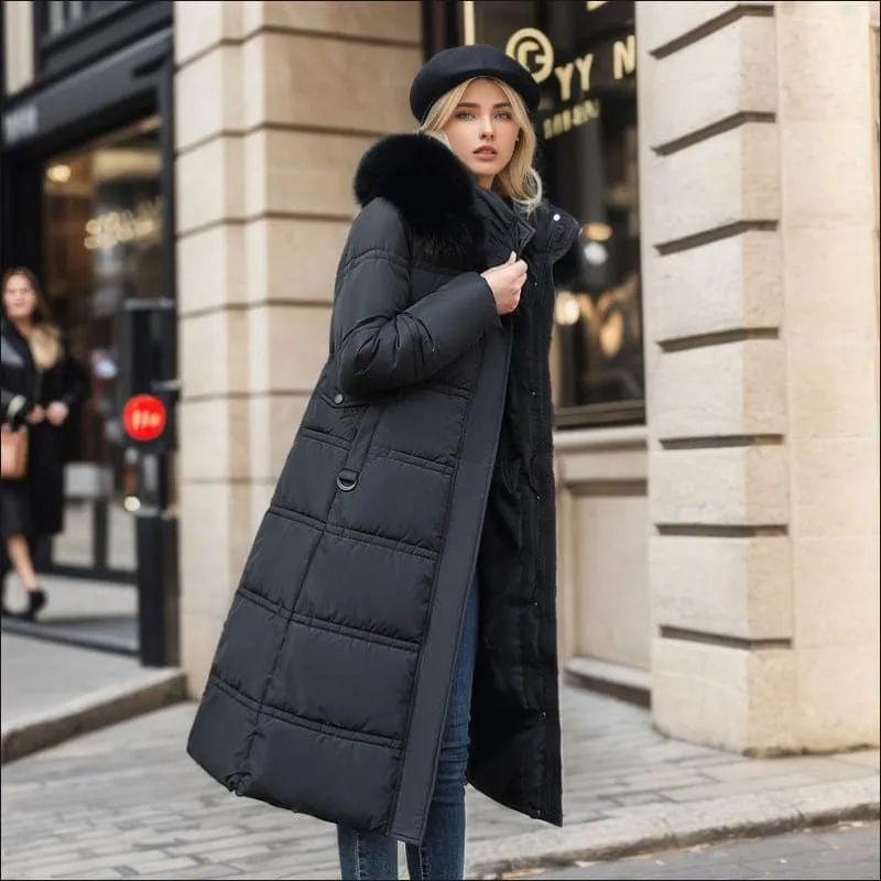 Stylish Ladies Long Padded Coat for Cozy Winter Fashion