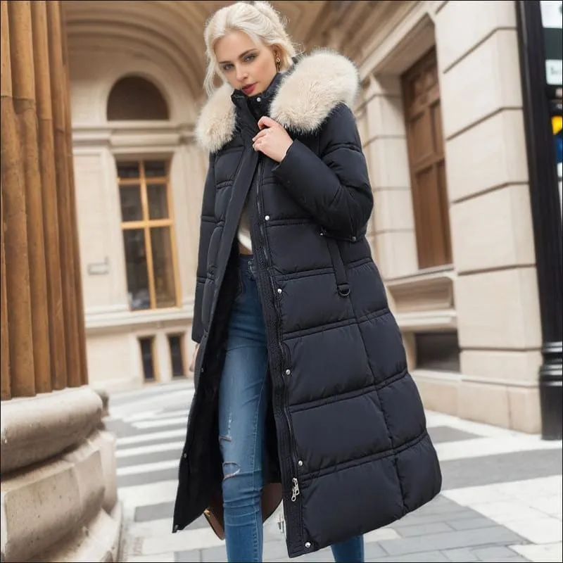Stylish Ladies Long Padded Coat for Cozy Winter Fashion