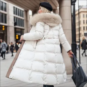 Stylish Ladies Long Padded Coat for Cozy Winter Fashion