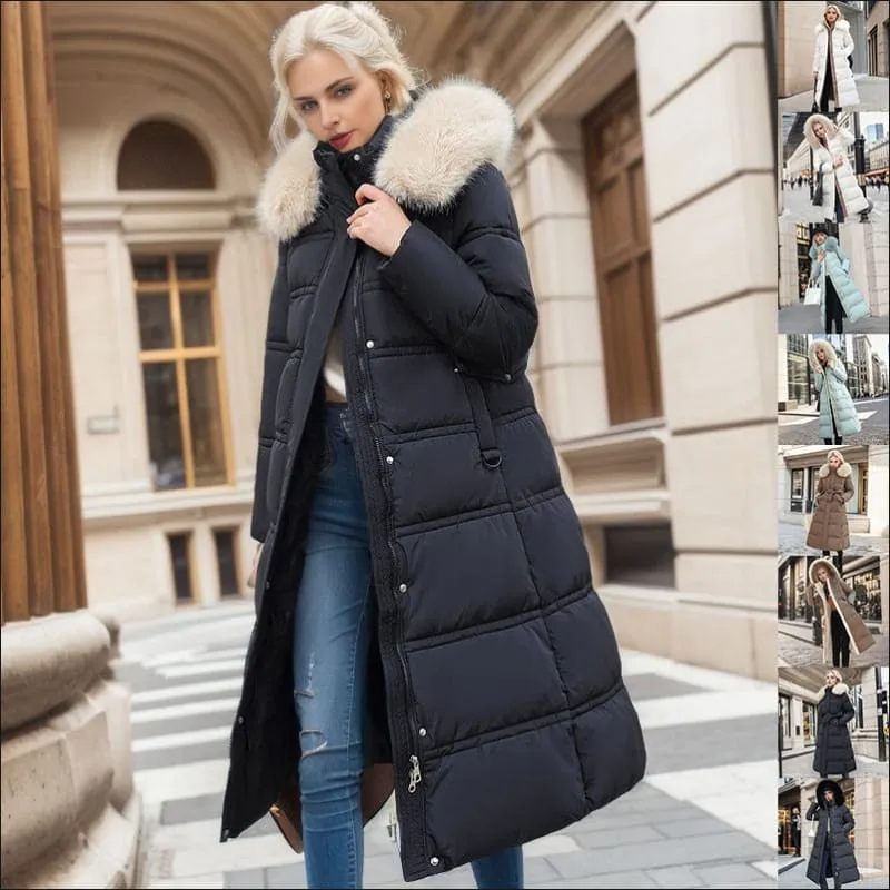 Stylish Ladies Long Padded Coat for Cozy Winter Fashion