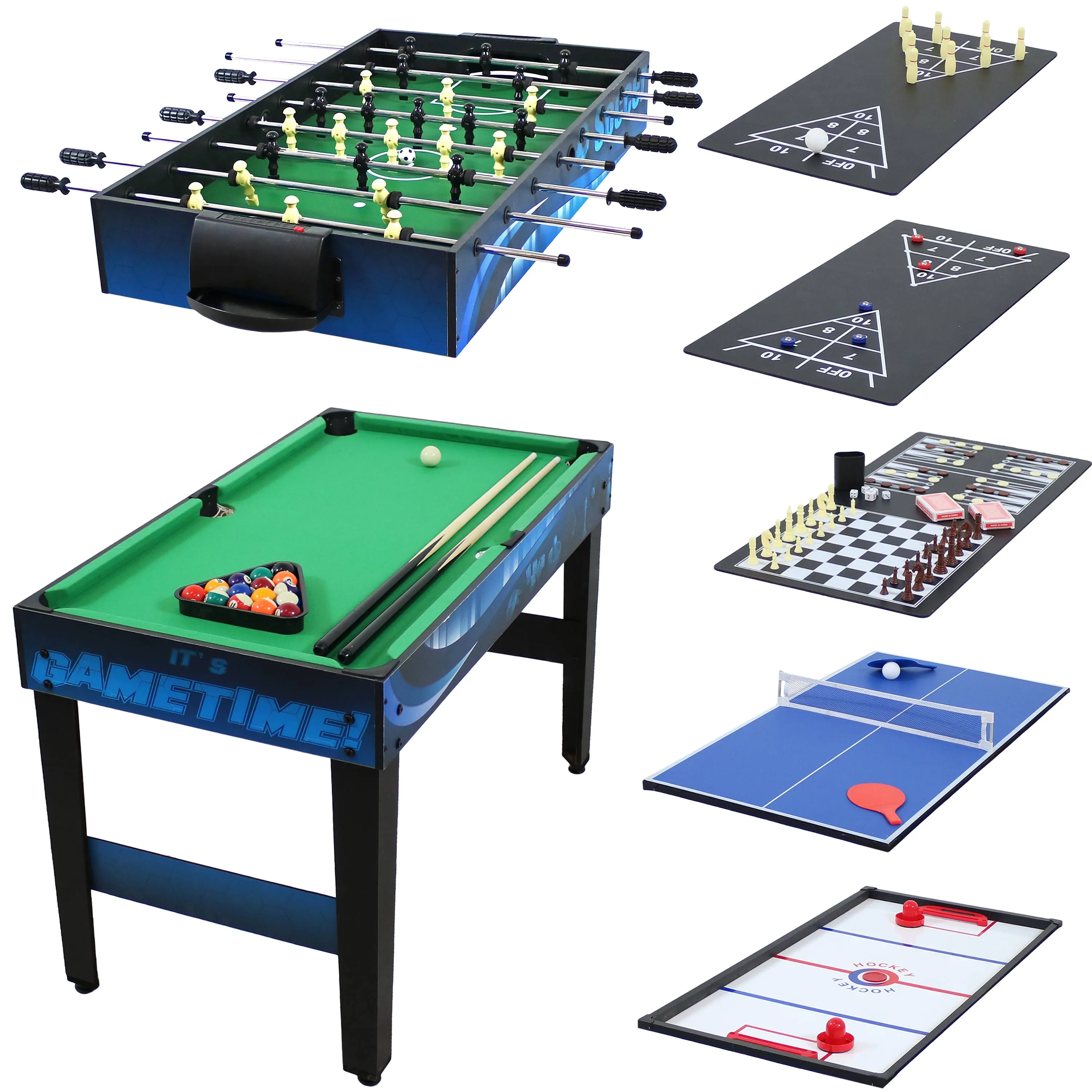 Sunnydaze 10-in-1 Multi-Game Table - 49.5"
