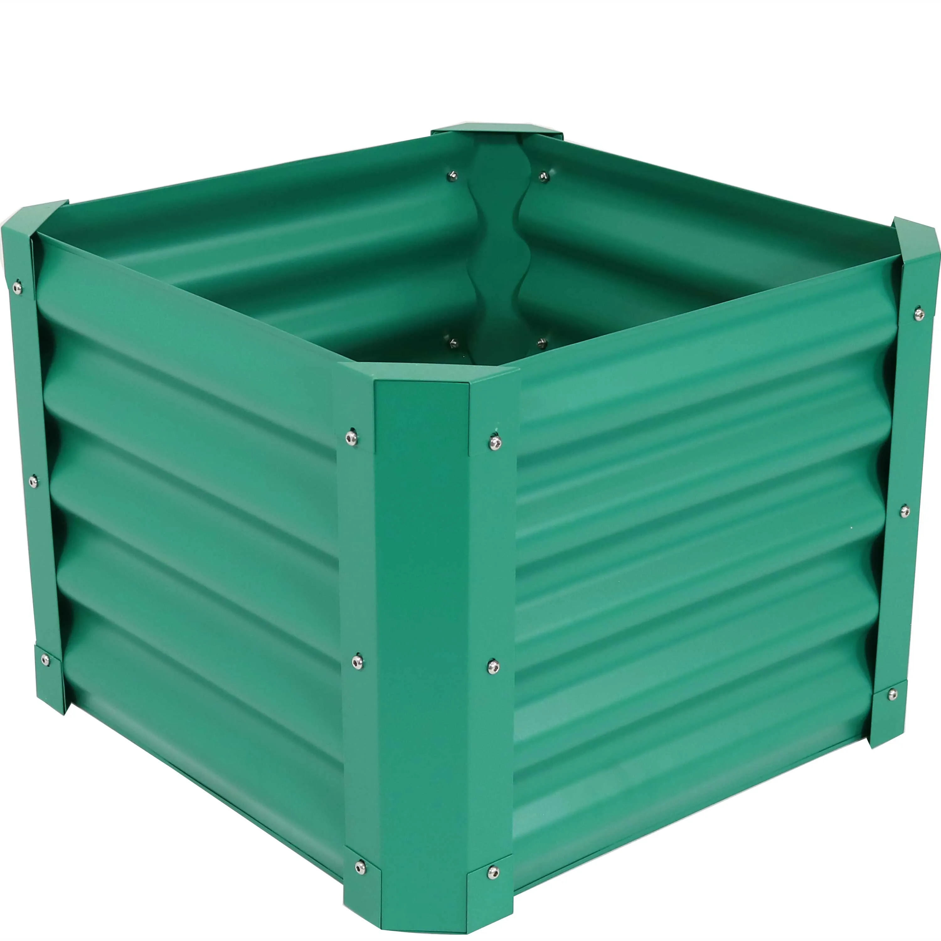 Sunnydaze 22" Square Steel Raised Garden Bed
