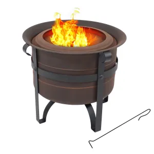 Sunnydaze Cauldron-Style Outdoor Smokeless Fire Pit - 23"
