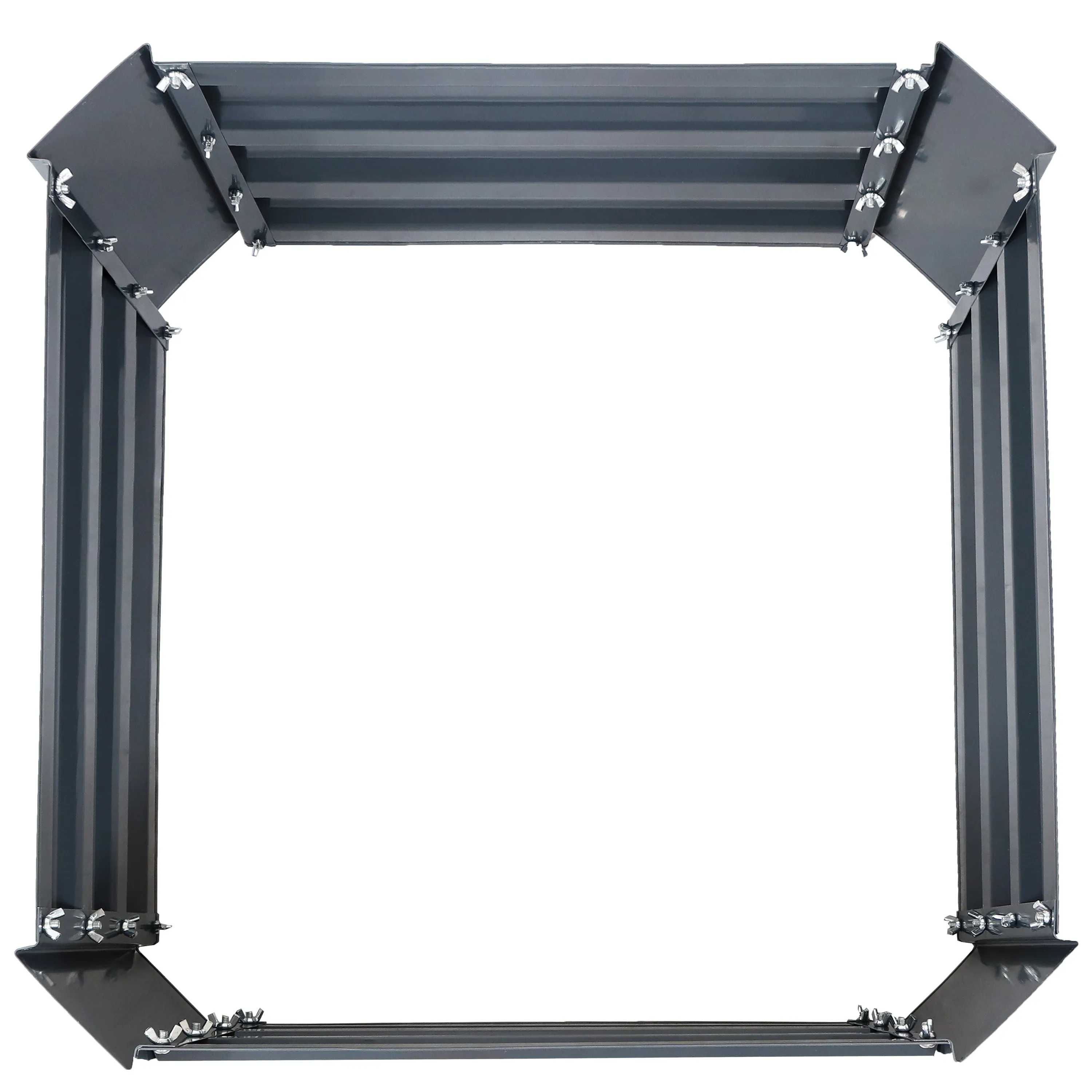Sunnydaze Galvanized Steel Raised Garden Bed - Square - 24"