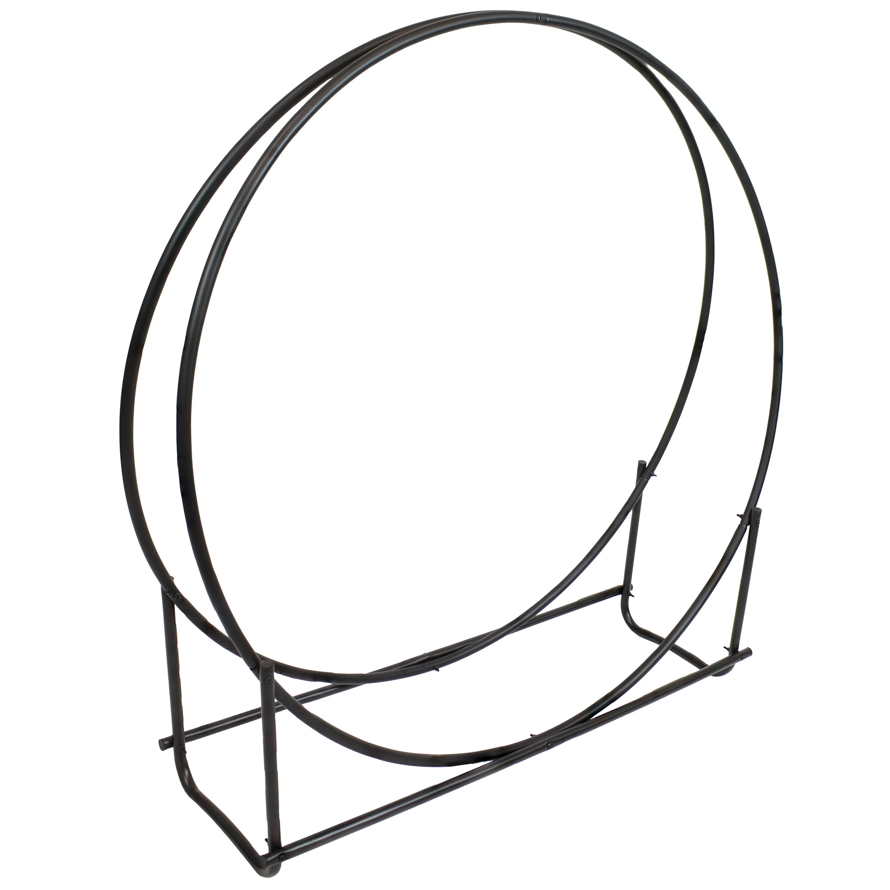 Sunnydaze Outdoor Round Firewood Rack