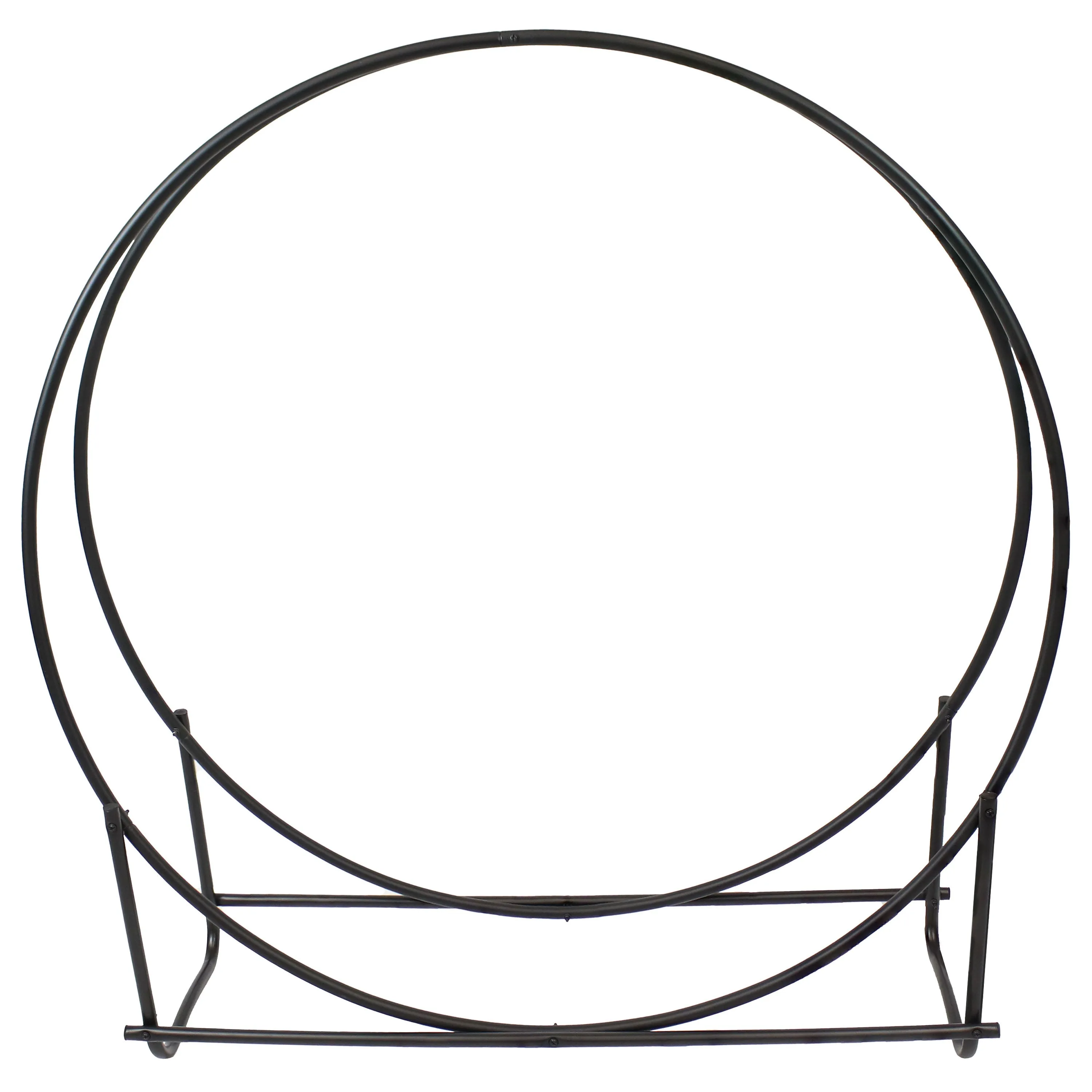 Sunnydaze Outdoor Round Firewood Rack