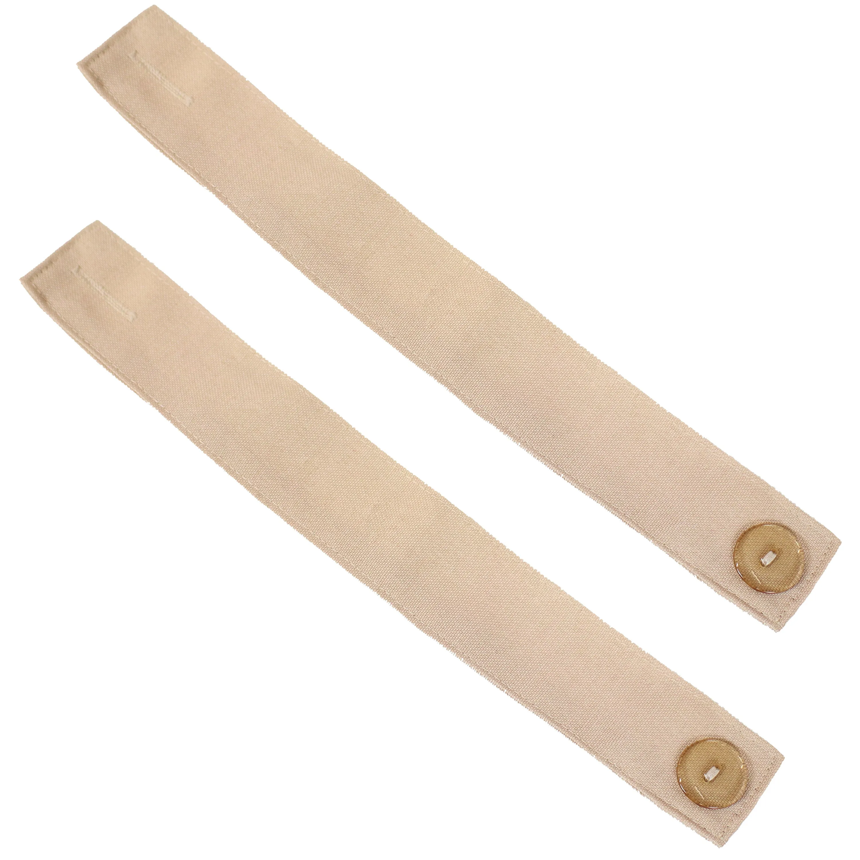 Sunnydaze Outdoor Spun Polyester Fabric Curtain Tiebacks - Set of 2
