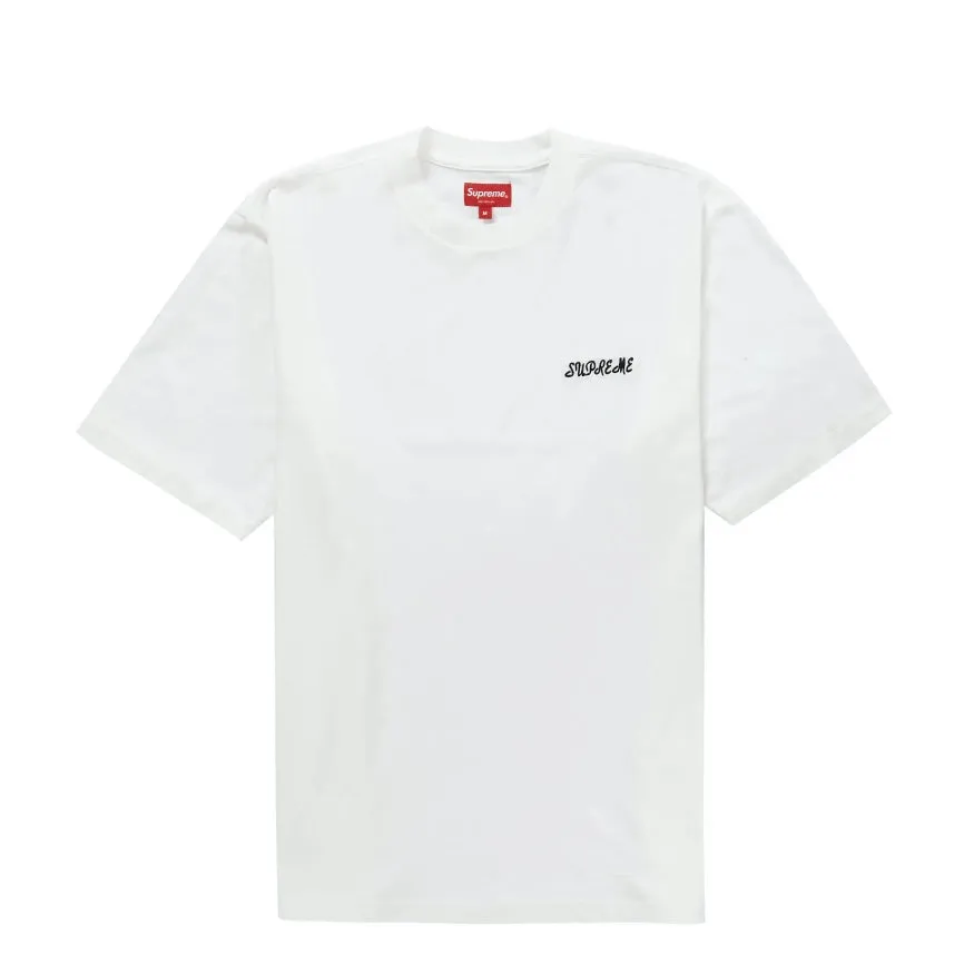 Supreme Washed Script Top White