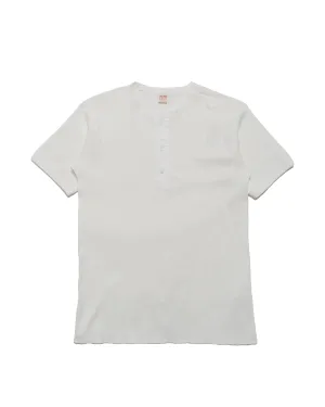 The Real McCoy's MC23022 Union Henley Undershirt S/S White