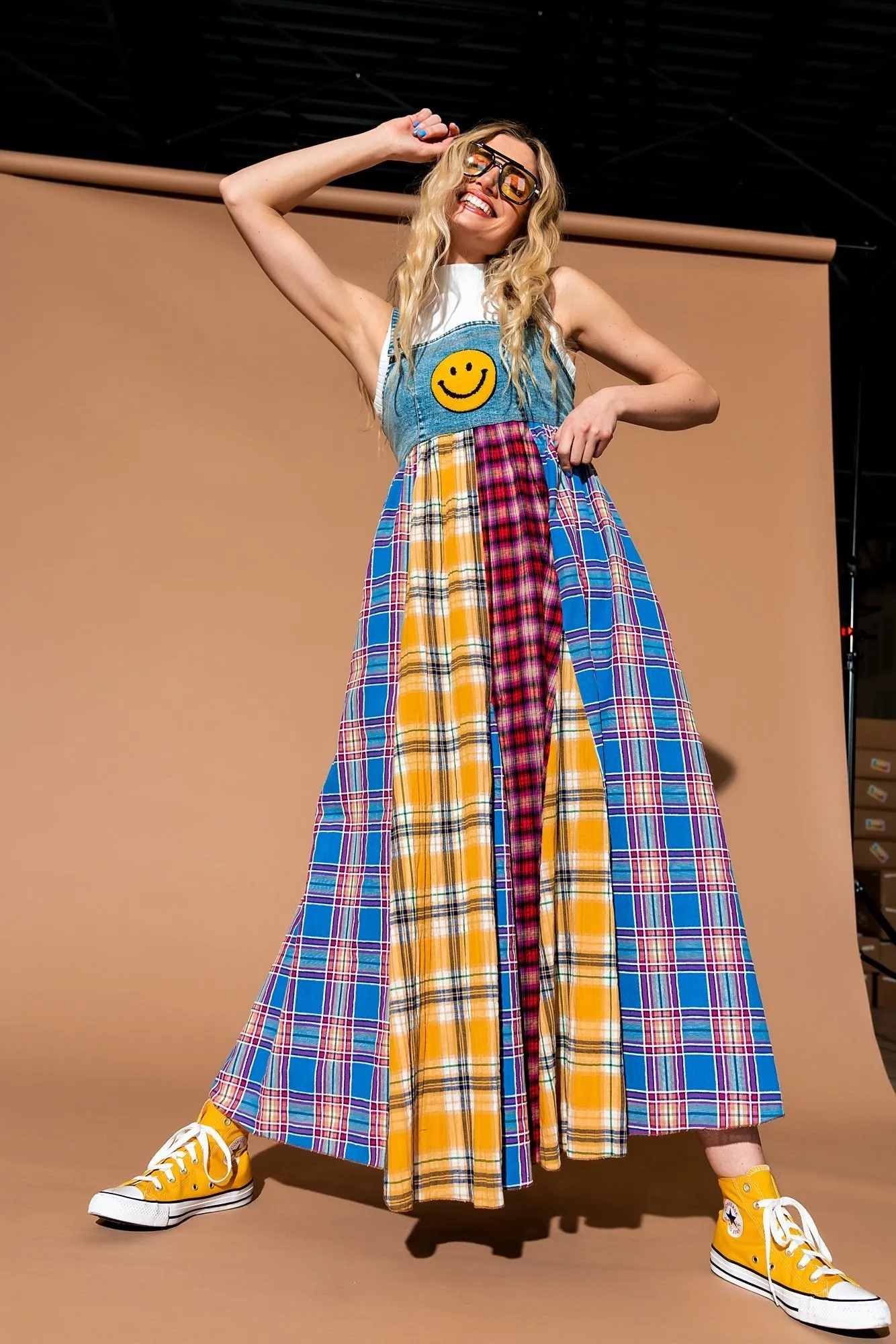 Walking On Sunshine Overall Dress