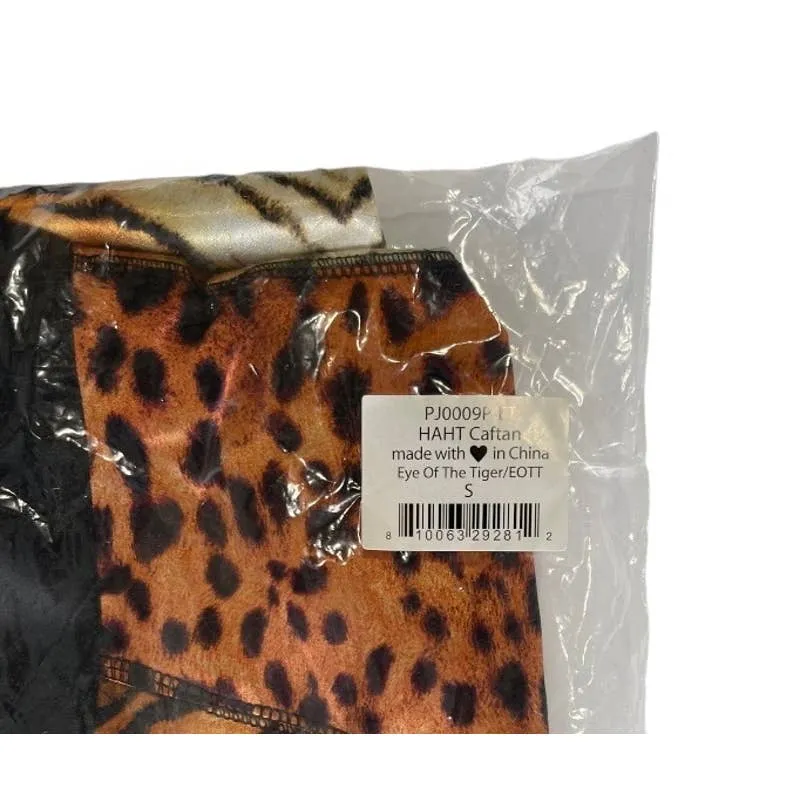 We are HAH Haht Eye of the Tiger Caftan Kimono Robe Size Small New