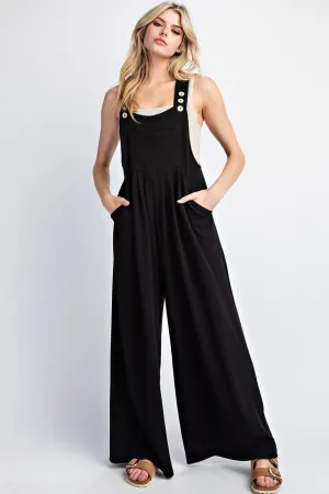 Wide Leg Overall Jumpsuit