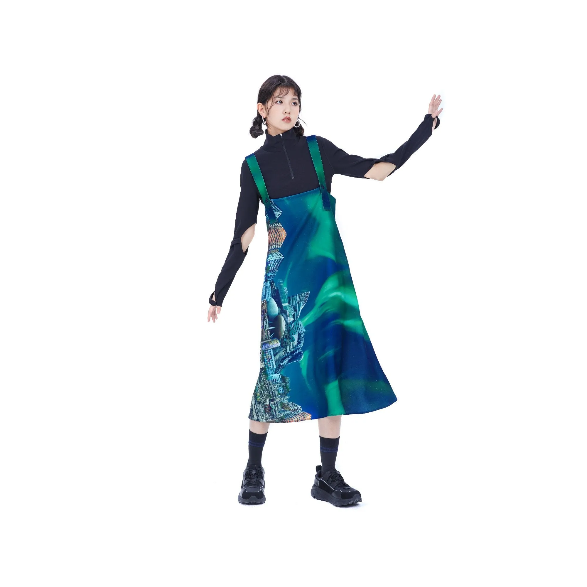 Women Surreal Collection: Overall Print Dress - Pattern