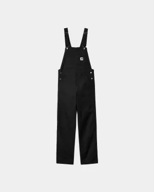 Women’s Bib Overall Straight | Black