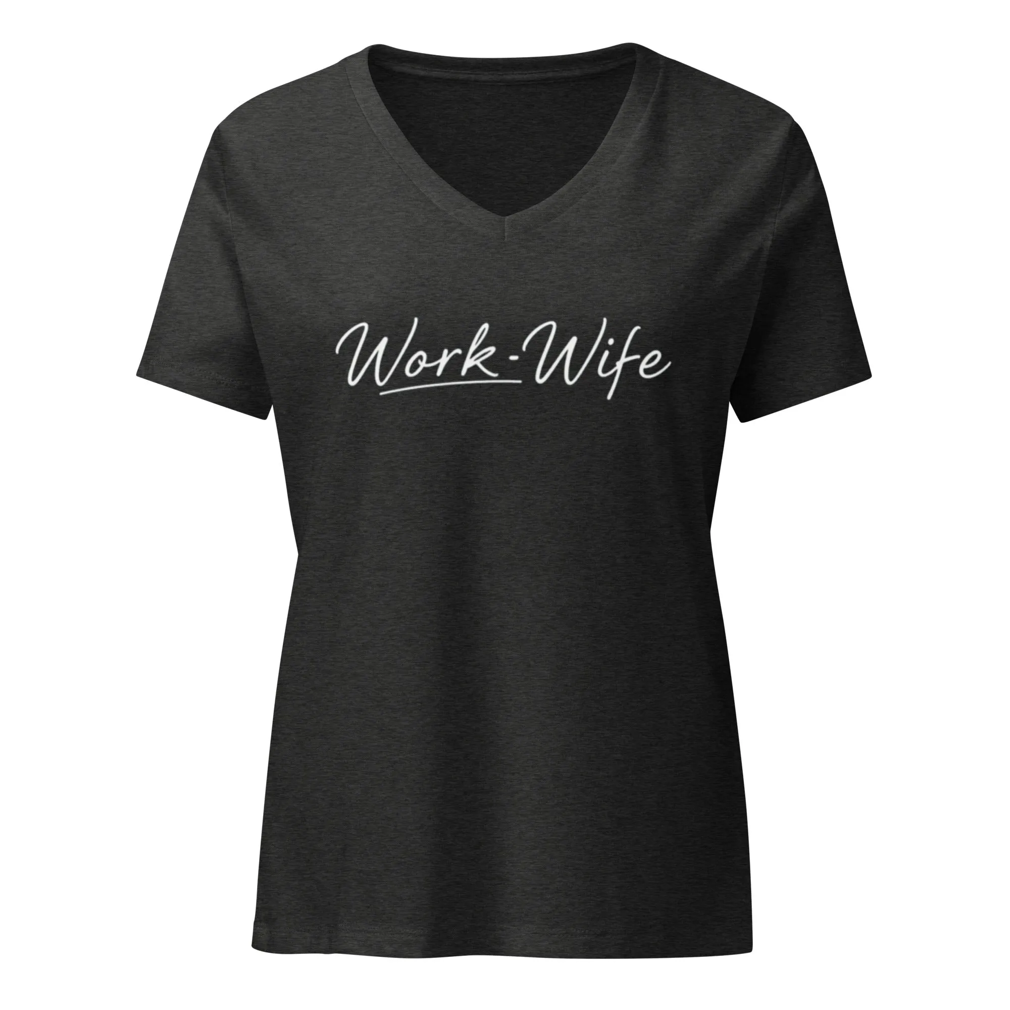 Work Wife Women’s Relaxed V-neck T-shirt