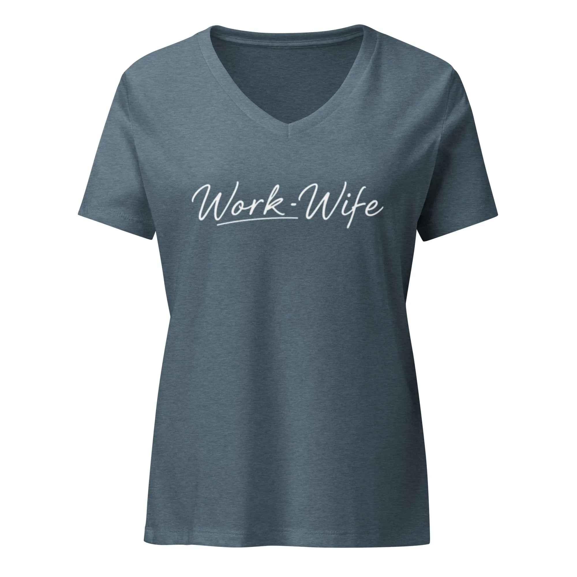 Work Wife Women’s Relaxed V-neck T-shirt