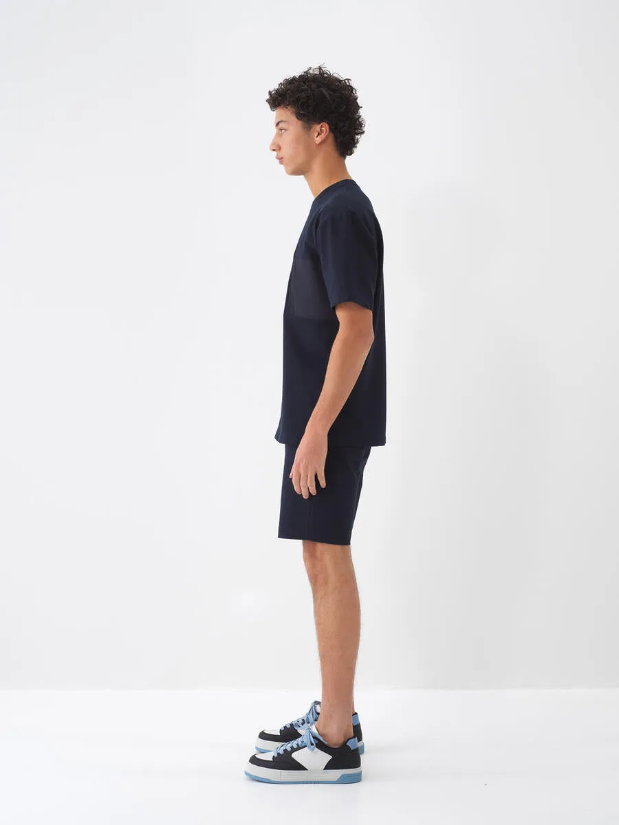 Xint Cotton Oversized Navy T-shirt