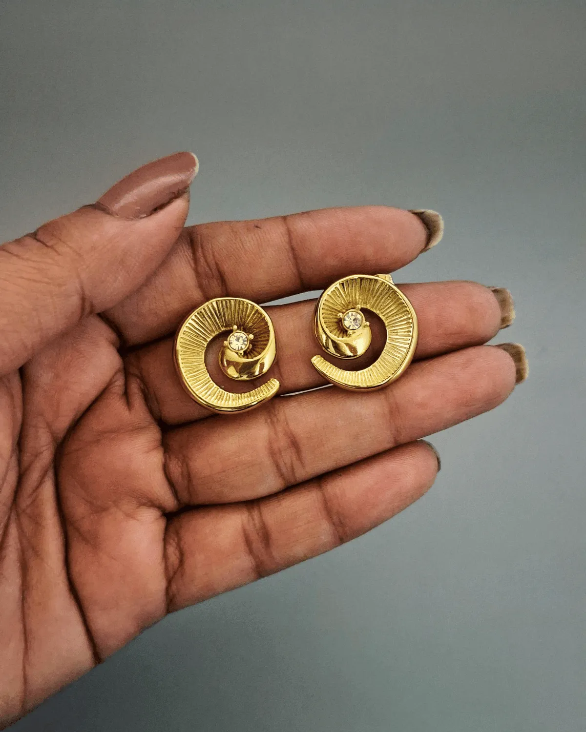 Zevarly Meher Floral AD Earrings